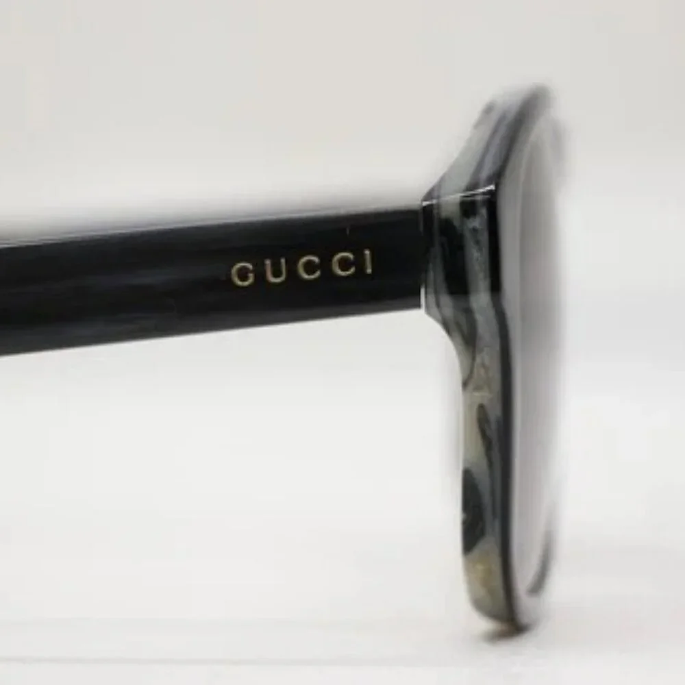 GUCCI GG0583S 004 55 19 Black/Gray Marble Brown Lens Sunglasses - Picture 10 of 10